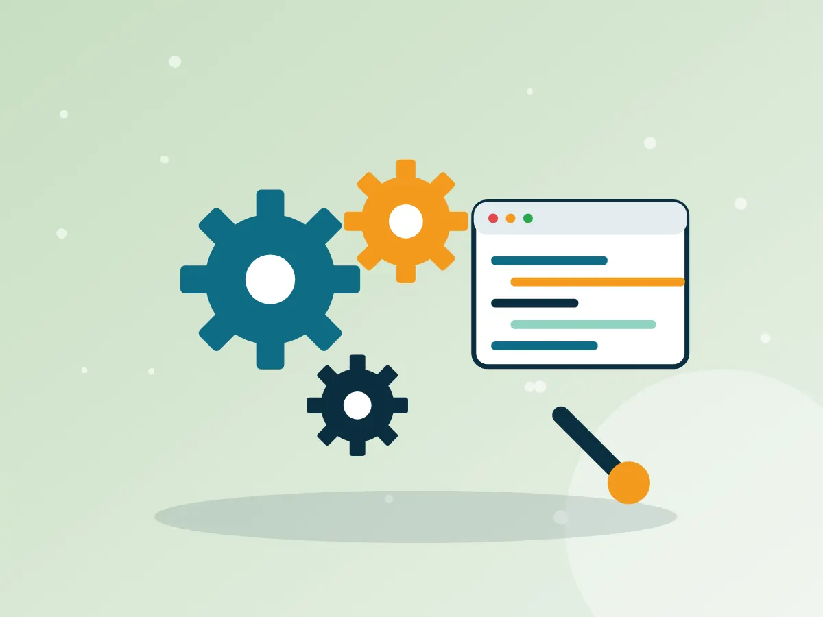 Concept image illustrating custom software development