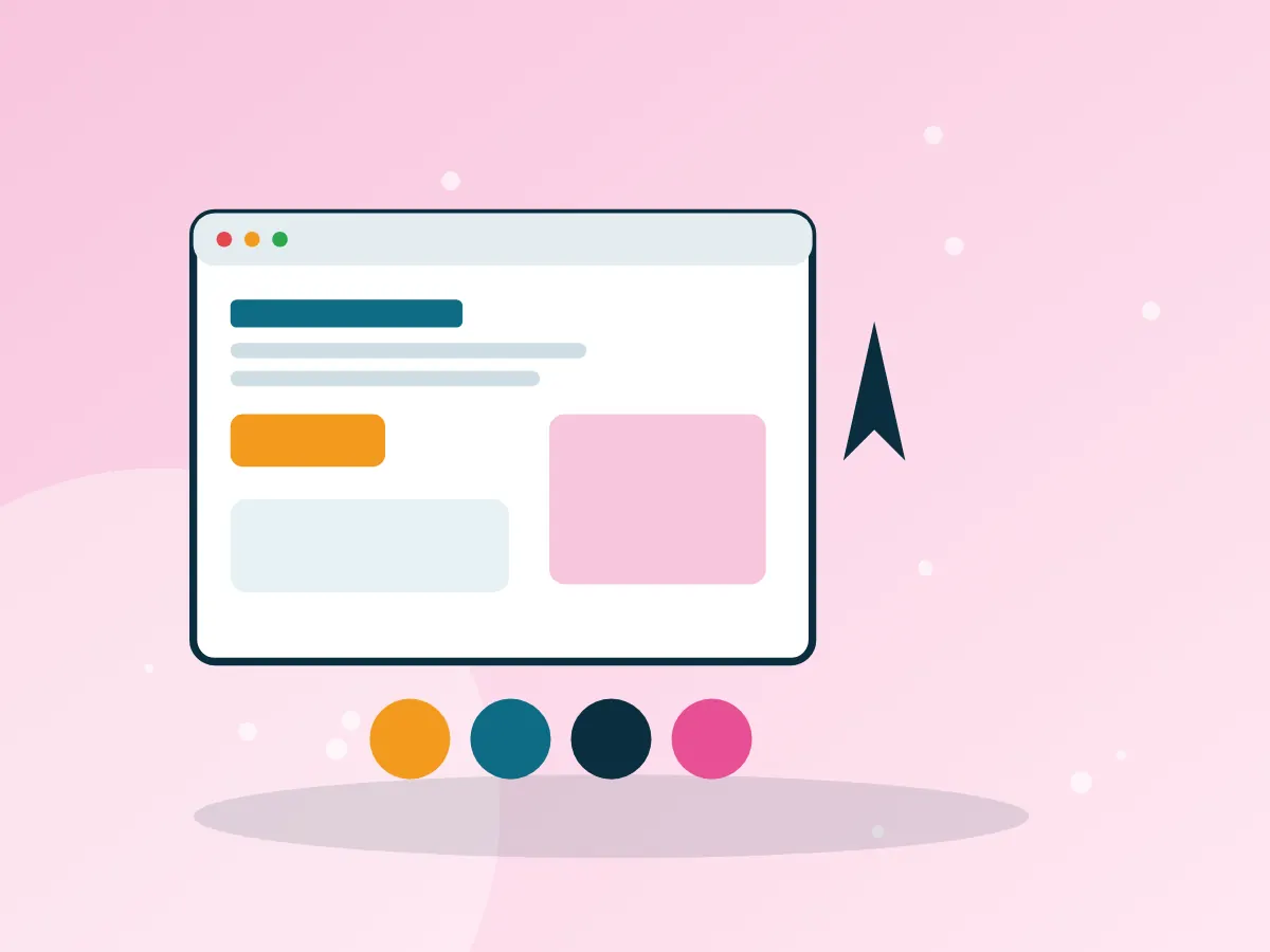 Concept image illustrating ui/ux design services for digital products
